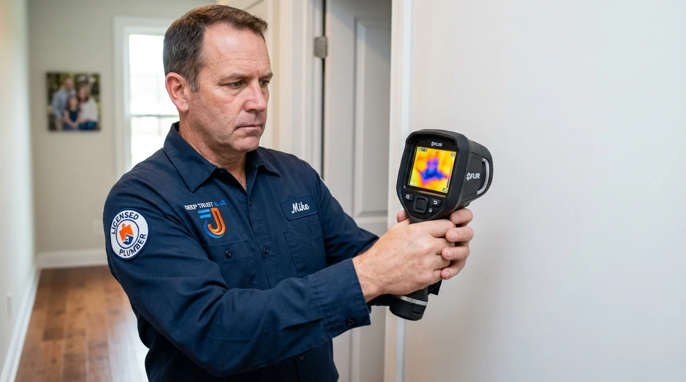 Thermal imaging leak detection by Johns Plumbing LLC in Hinesville